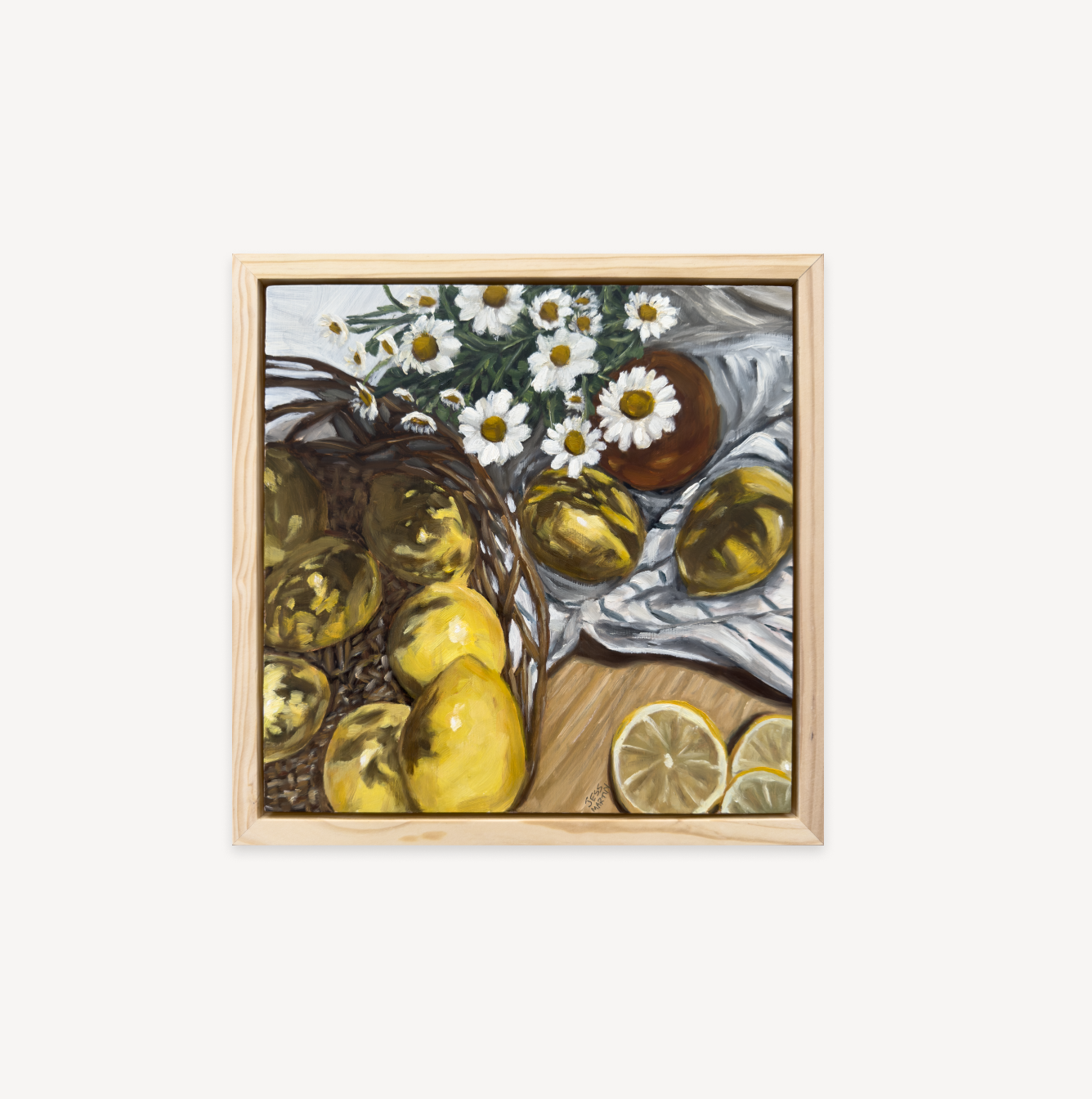 Lemons and flowers