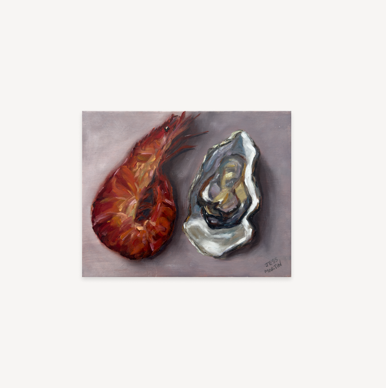Prawn and oyster