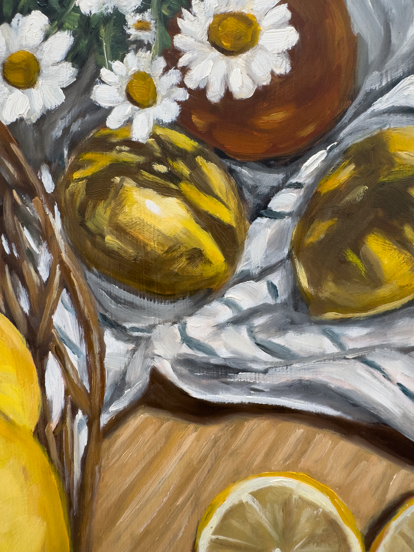 Lemons and flowers
