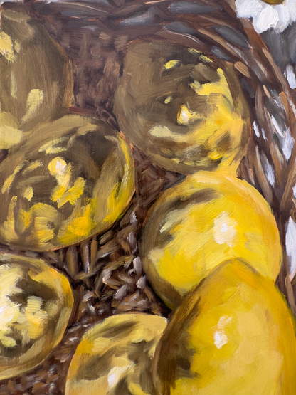 Lemons and flowers